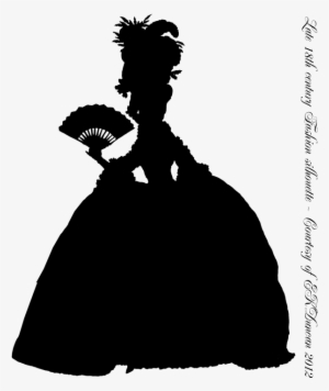 1774 French Fashion Plate Silhouette - 18th Century Fashion Silhouette