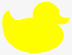 Solid Yellow Duck Clip Art - Yellow Duck Silhouette