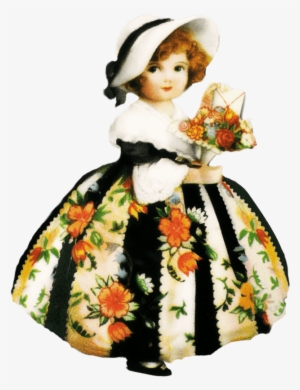 Pretty Vintage Girl By Jinifur On Deviantart - Girl Vintage Art Png