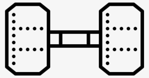 It Is A Logo Of A Dumbbell - Diagram