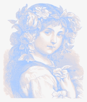 This Free Icons Png Design Of Vintage Flower Girl