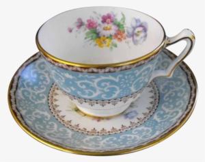 Crown Staffordshire Tea Cup With Saucer Rubylane This - Teacup
