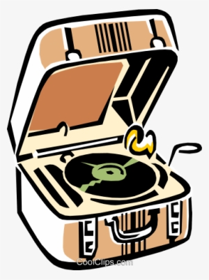 Record Player/phonograph Royalty Free Vector Clip Art - Record Player Clip Art