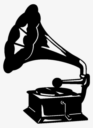 Wall Decals Music - Gramophone Dessin