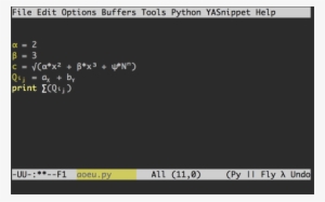 Enter Image Description Here - Emacs Formula