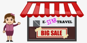 Sale Cartoon Png - Shop Owner Cartoon Png