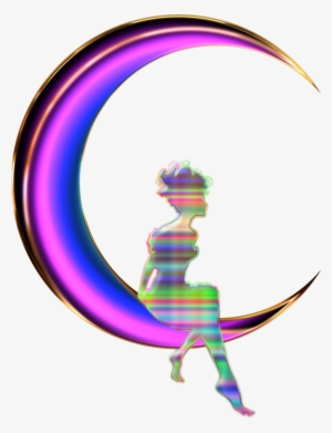 Clip Art Illustration Of A Tribal Sun With Moon And - Clip Art