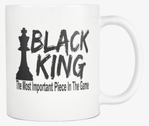 Black King Chess Piece Mug - Black Roots In Session
