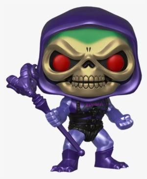 skeletor flocked funko pop