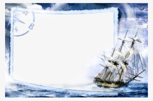 Photo Frame - Severe Sea - Sailboat On Rough Seas