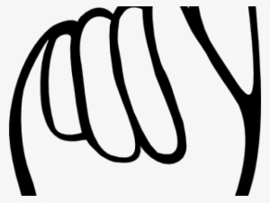 Hand Outline Cliparts - Index Finger