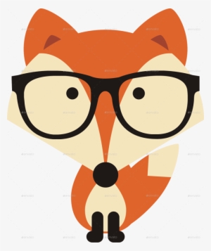 Glasses Clipart Fox - Cartoon Fox With Glasses