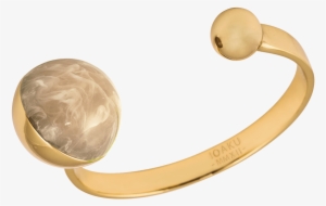 Ioaku The Planet Bracelet Gold Light Brown - Silver