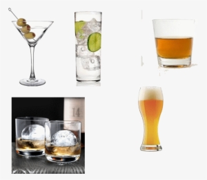 Some Images Of Various Types Of Glasses Containing - Tovolo - Sphere Ice Molds - 2 Pack