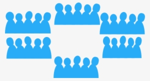 Unc Crowd Edited Clip Art - Blue Crowd Clipart