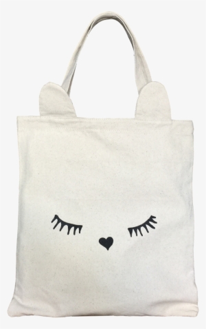 Cat White Ear Tote - Tote Bag