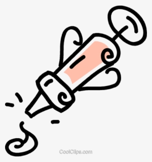 Cake Decorating Tools Royalty Free Vector Clip Art - Cake Decorator Clipart