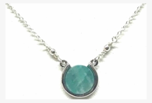 Stone Circle Necklace - Locket