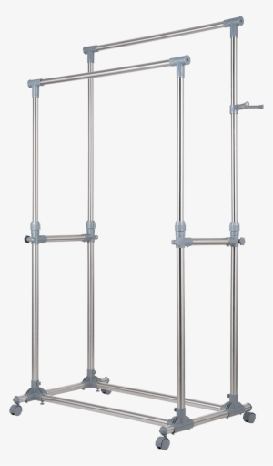 Ollieroo Stainless Steel Garment Rack Adjustable Telescopic - Ollieroo Premium Stainless Steel Heavy Duty Adjustable