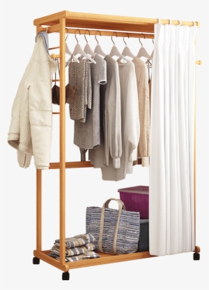 Hanger Floor Bedroom Hanger Solid Wood Hanging Clothes - Clothes Hanger