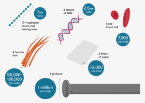 A Couple Of Items With Their Key Measurements In Nanometres - Nano Scale