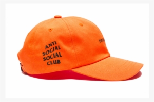 Undefeated X Anti Social Social Club Paranoid Hat Orange - Anti Social Social Club X Undefeated Cap