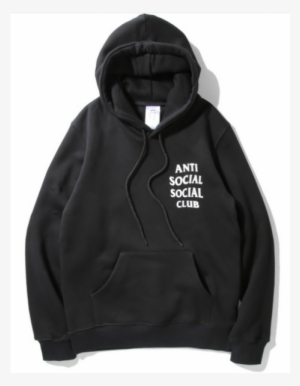 Anti Social Social Club Label Hooded Sweater - Anti Social Social Club Label
