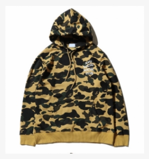 Anti Social Social Club Assc Logo Camo Hoodie - D Angelo Russell Bape Sweatshirt