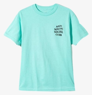 Anti Social Social Club Logo Tee - Anti Social Social Club Turquoise Shirt