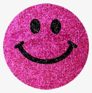Glitter Brillos Rosa Pinck Negro Black Carita Feliz - Glitter Smiley Face Stickers