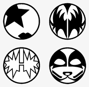 Gene Simmons Makeup Stencil Cartooncreative Co - Kiss Band Icon