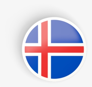 Illustration Of Flag Of Iceland - Iceland Flag Icon