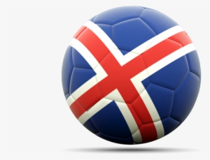 Illustration Of Flag Of Iceland - Iceland Flag Football
