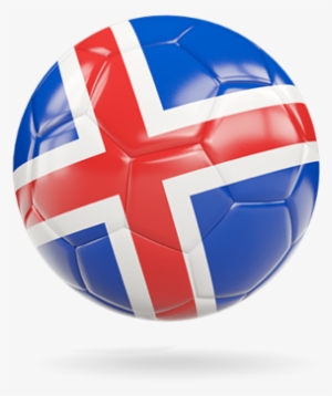 Illustration Of Flag Of Iceland - Soccer Ball Iceland Png