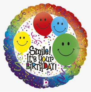 Formas > Smile Carita Feliz - 18 Inch Smile It's Your Birthday Hol Packaged