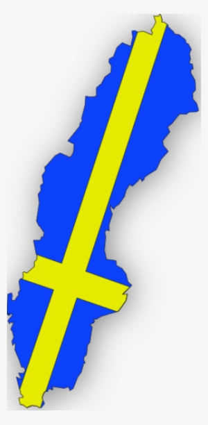 Wing Clipart Flag Of Sweden Map Sweden Map Flag Png - Small Map Of Sweden