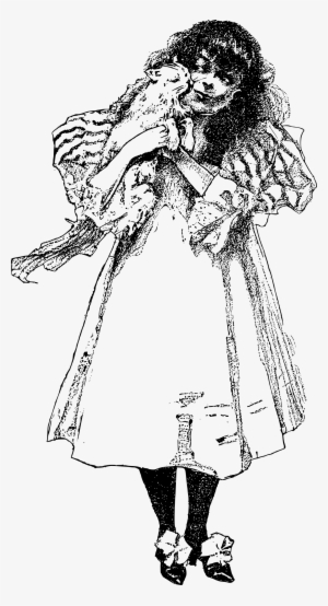 This Free Icons Png Design Of Girl With Cat