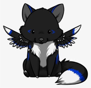 Wings Clipart Chibi - Wolf With Wings Chibi