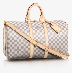 Louis Vuitton Keepall Blandouliere 45 Damier Duffle - Keepall Bandoulière 45 Damier Azur Canvas - Louis Vuitton