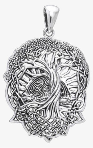 Celtic Tree Of Life Pendant By Courtney Davis - Celtic Knotwork Tree Of Life Pendant
