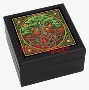 Celtic Tree Of Life Tile Box - Lisa Parker Tree Of Life Greeting Card
