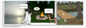 Winter In The Wood - Cartoon