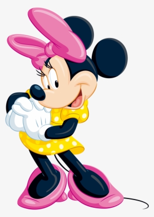 Pink - Minnie - Mouse - Png - Minnie Mouse Yellow Dress
