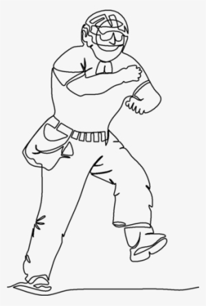 Baseball Umpire Quilting Pattern By Laura Lee Fritz - Umpire Drawing