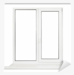 Plastic Window Frame Isolated On White Background Wall - Window