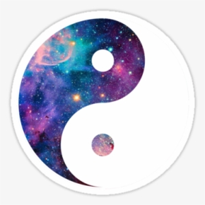 "ying Yang Symbol " Stickers By Bluewalldesigns - Custom Gymnastic With Galaxy Pattern 17 Pillowcase