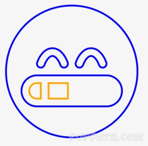 As For Most The Of The Emoji's Face, This Once Can - Tennis Ball Outline