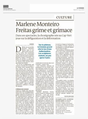 Rosita Boisseau, "marlene Monteiro Freitas Grime Et - Departure And Journey Of Sadoch And Celynde