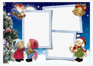 Christmas Picture Frame - Santa Claus Psd Frame