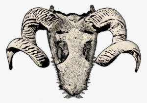 24 Mar 2009 - Baphomet Skull Sticker (rectangle)